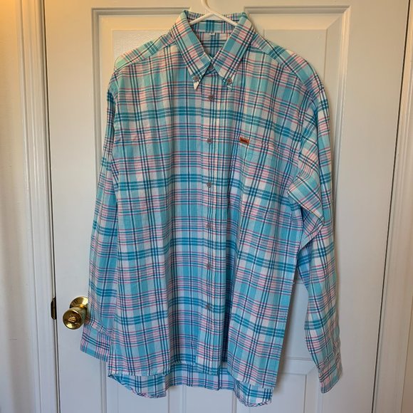 Plaid Button-Up Collared Shirt - Picture 1 of 5